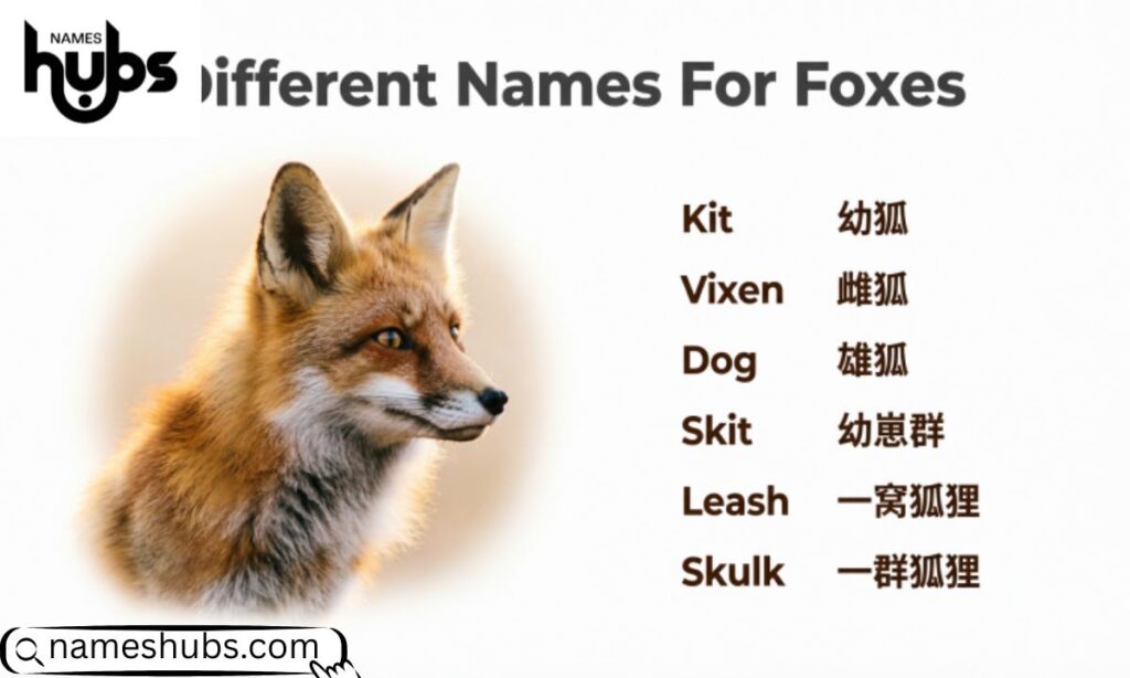 Different Names For Foxes