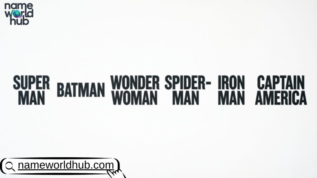 Famous Superhero Names 