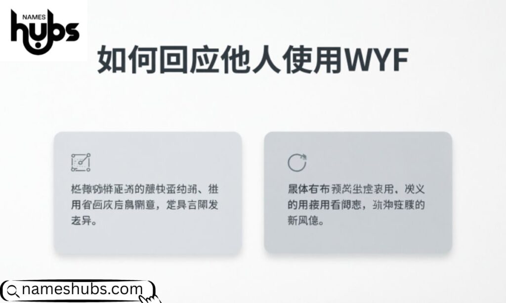 How to Respond When Someone Uses WYF