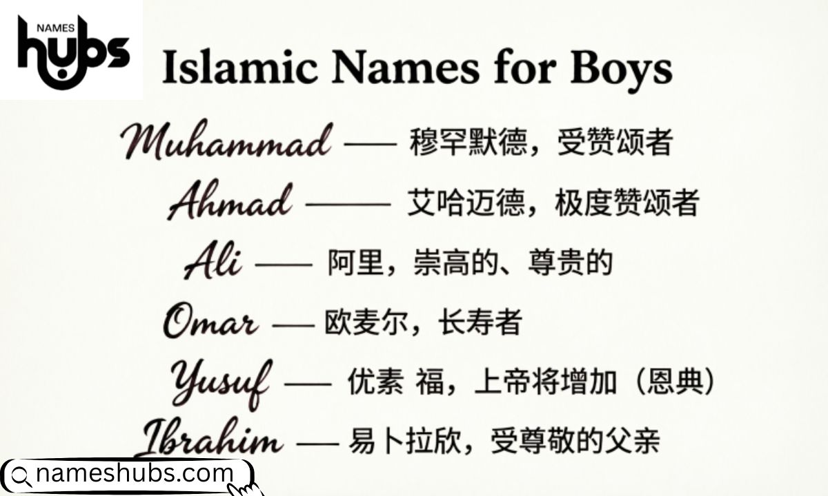 Islamic Names for Boys