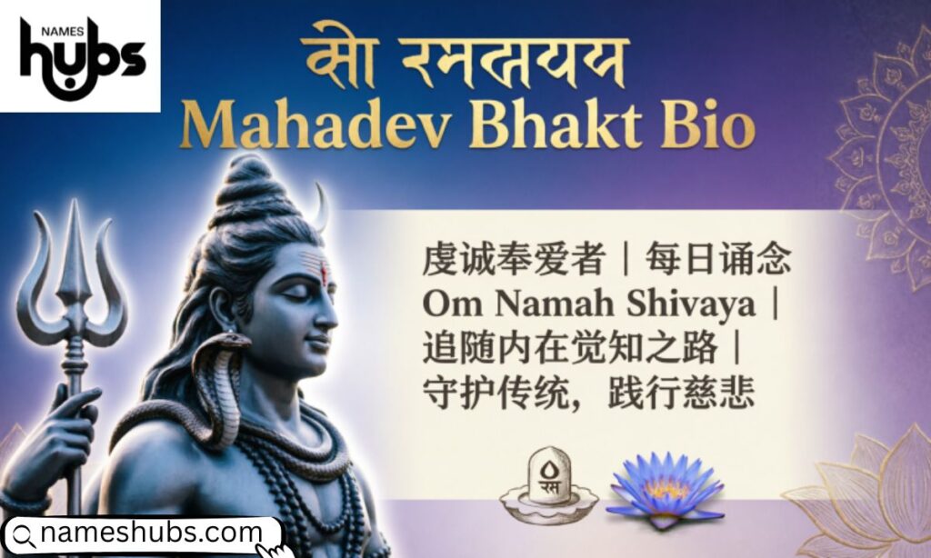 Mahadev Bhakt Bio For Instagram 