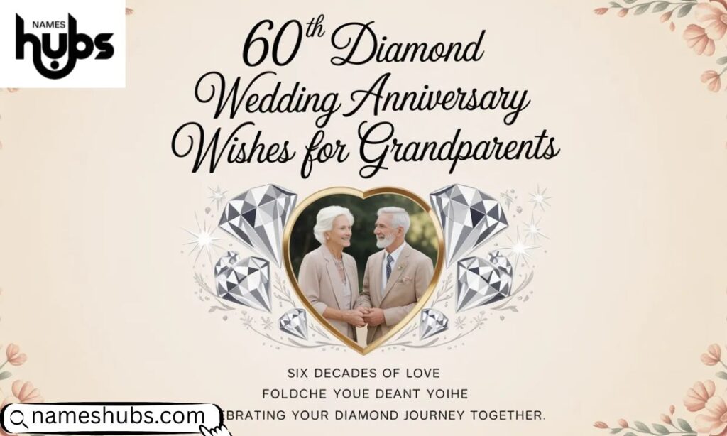 60th Diamond Wedding Anniversary Wishes for Grandparents