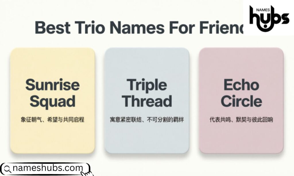 Best Trio Names For Friends