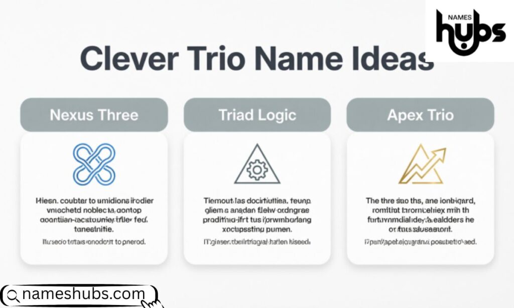 Clever Trio Name Ideas