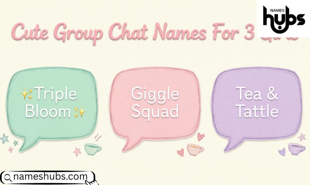 Cute Group Chat Names For 3 Girls