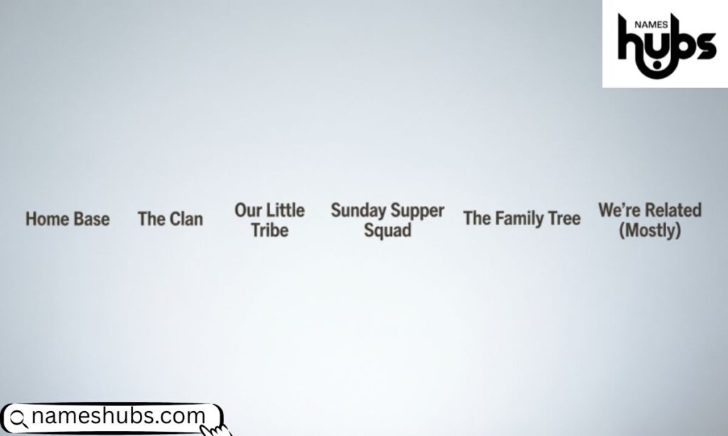 Family Group Chat Names
