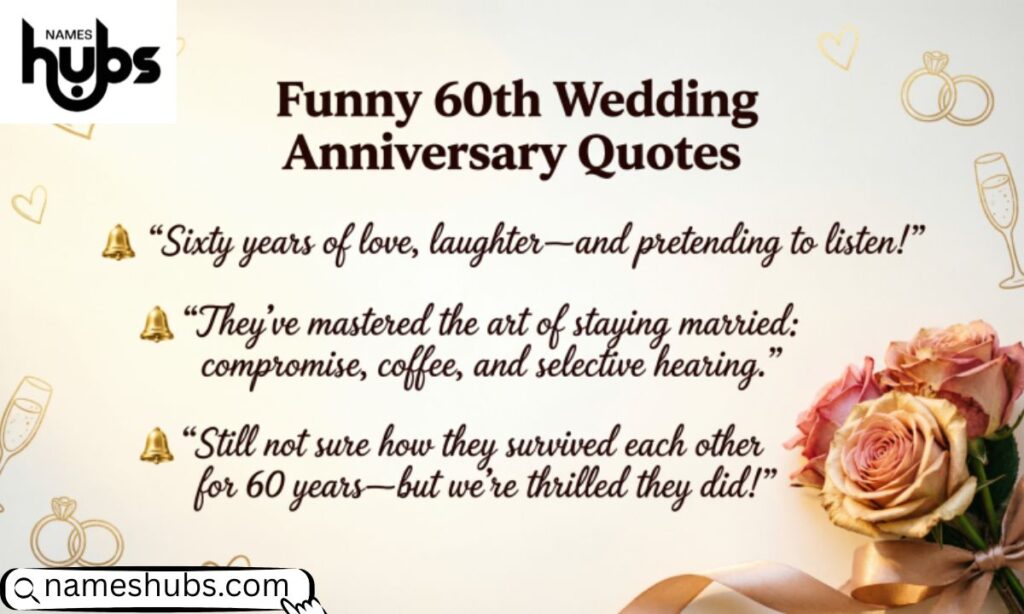 Funny 60th Wedding Anniversary Quotes