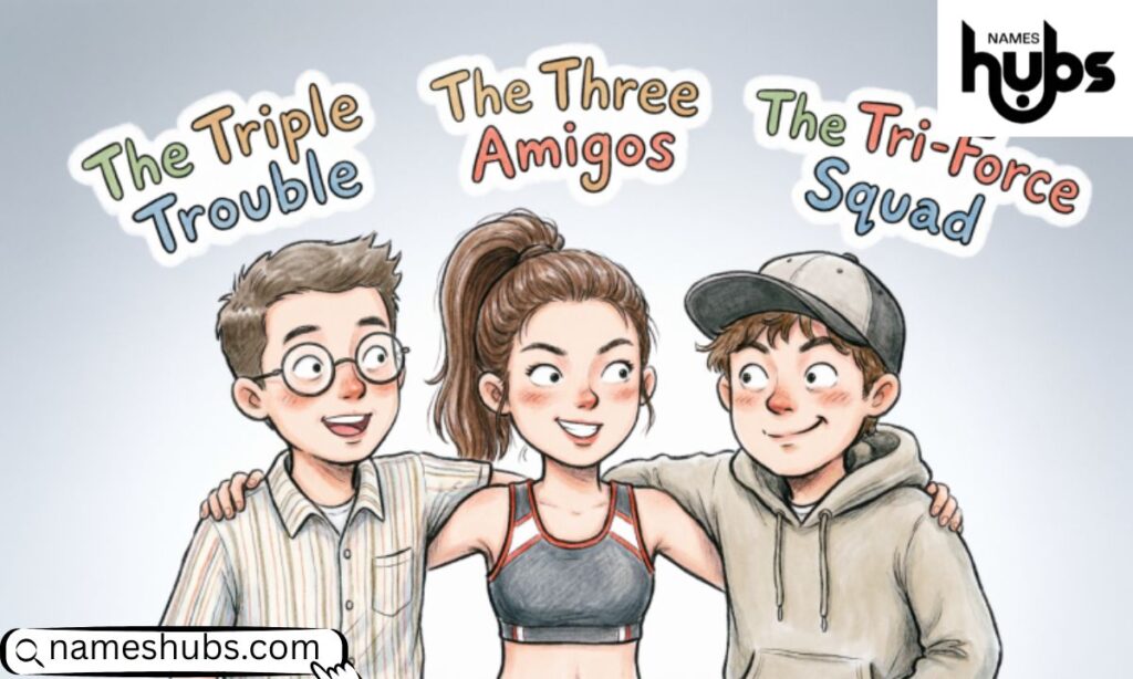 Funny Trio Names For A Group Of 3 Friends