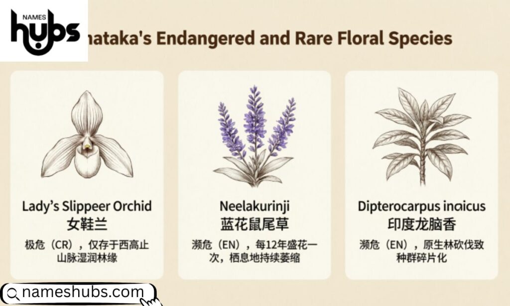 Karnataka's Endangered and Rare Floral Species