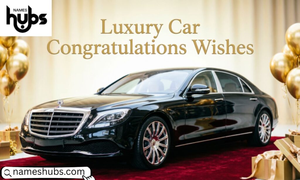 Luxury Car Congratulations Wishes