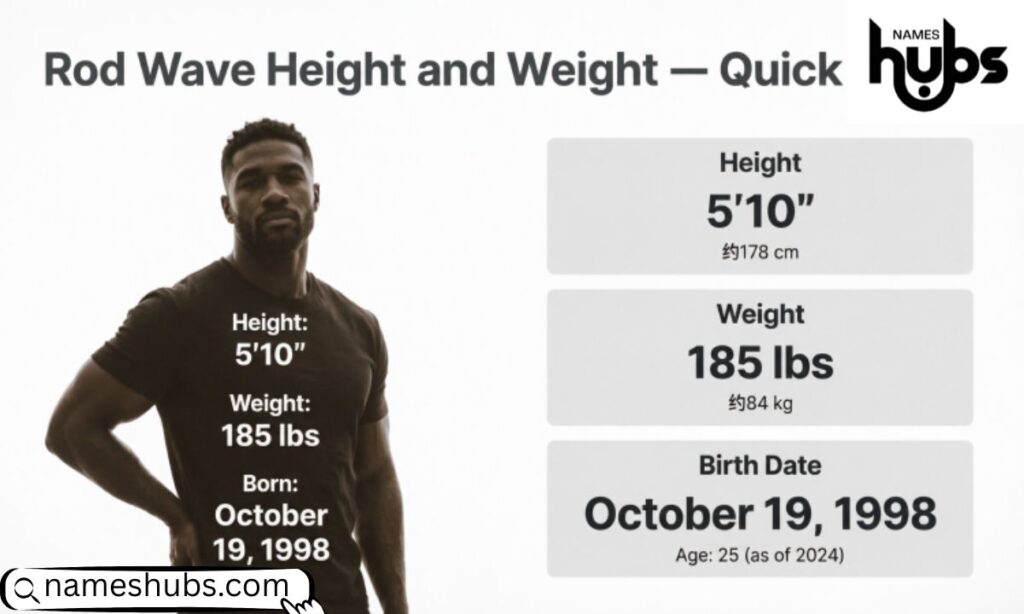 Rod Wave Height and Weight — Quick Facts