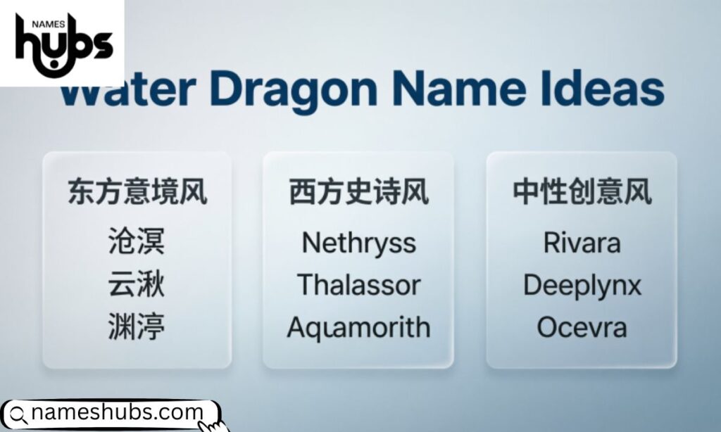 Water Dragon Name Ideas