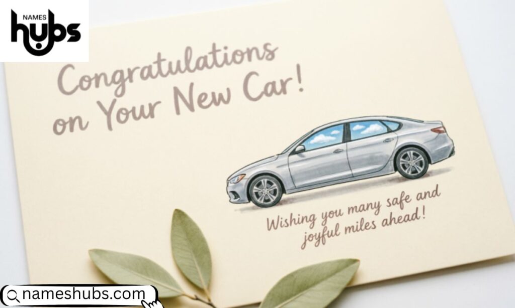 What to Write in a New Car Congratulations Card