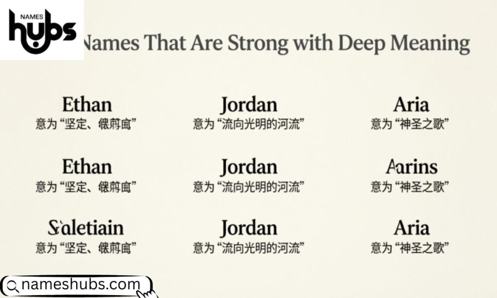 Baby Names That Are Strong with Deep Meaning
