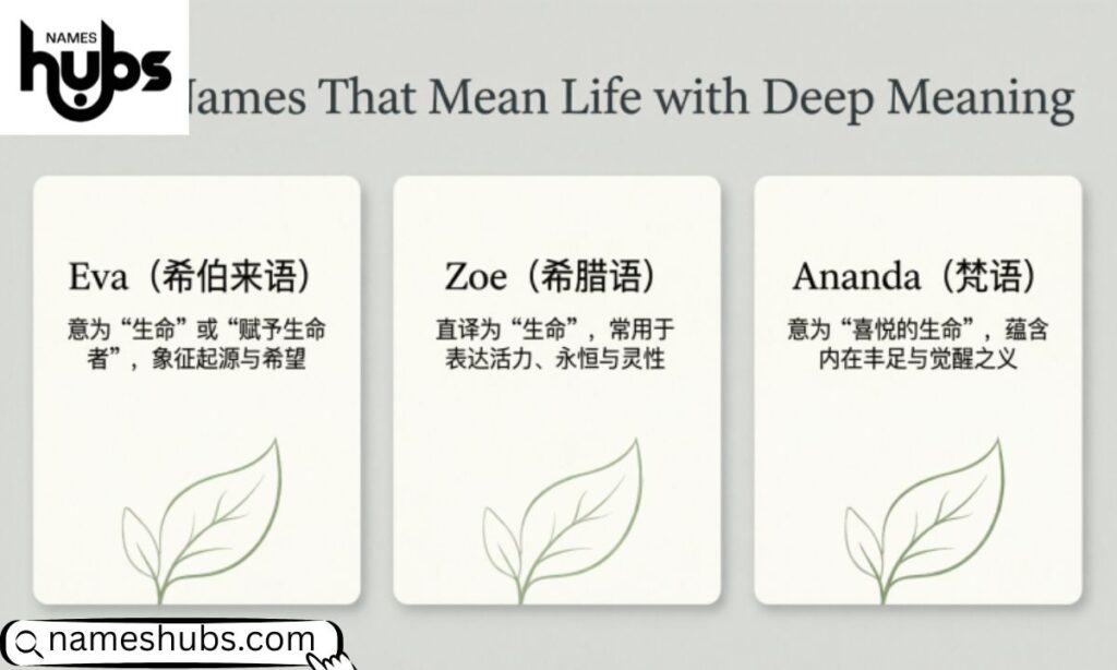 Baby Names That Mean Life with Deep Meaning