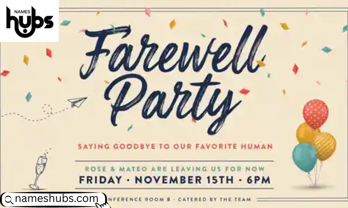 Farewell Party Name