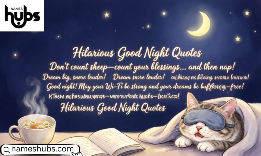 Hilarious Good Night Quotes