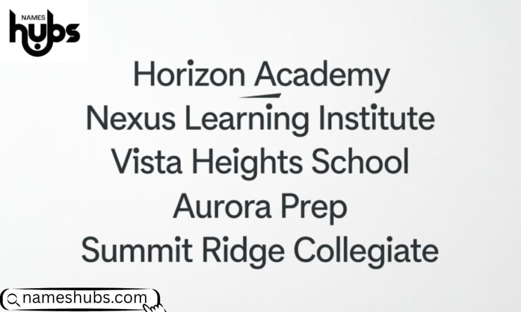 Modern School Names