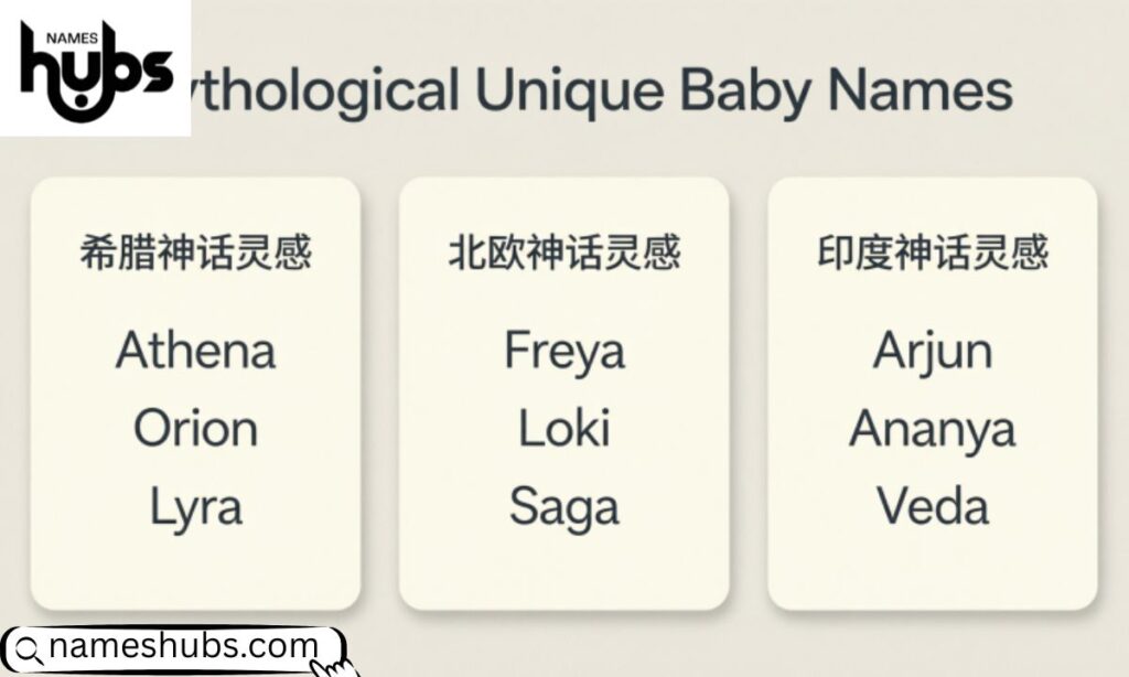 Mythological Unique Baby Names