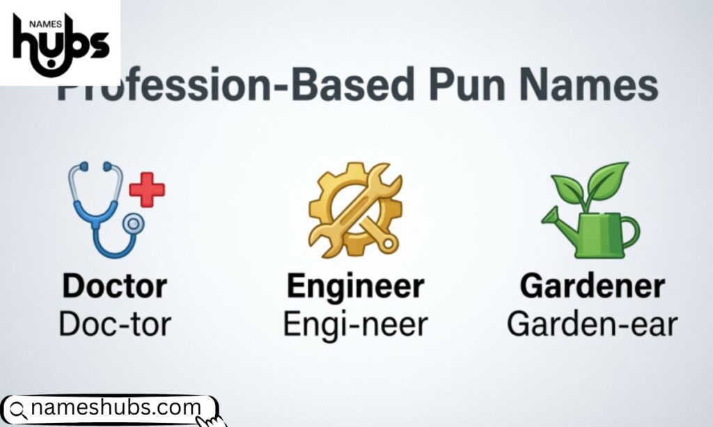 Profession-Based Pun Names