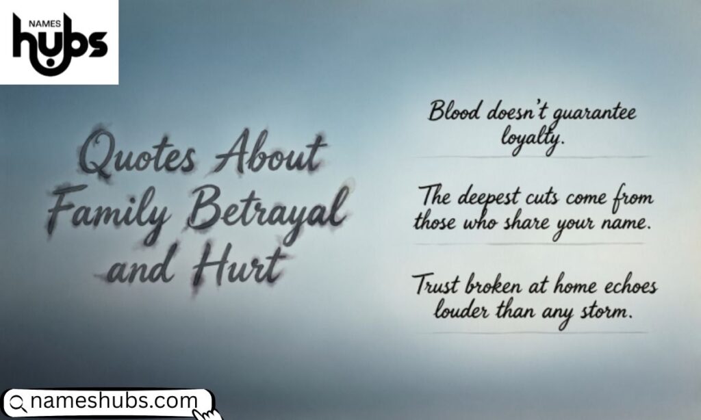 Quotes About Family Betrayal and Hurt