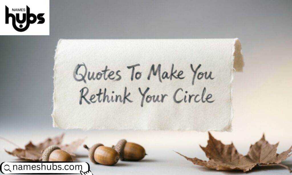 Quotes To Make You Rethink Your Circle