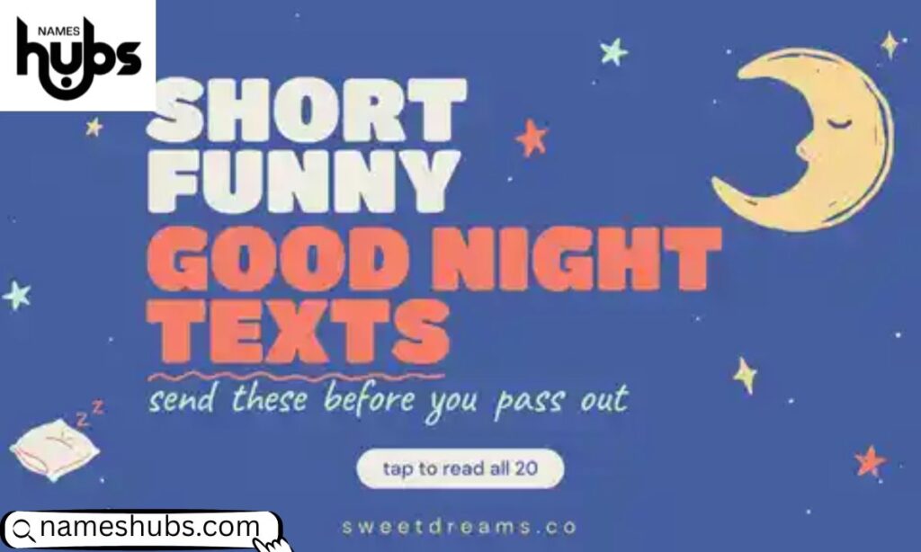 Short Funny Good Night Texts