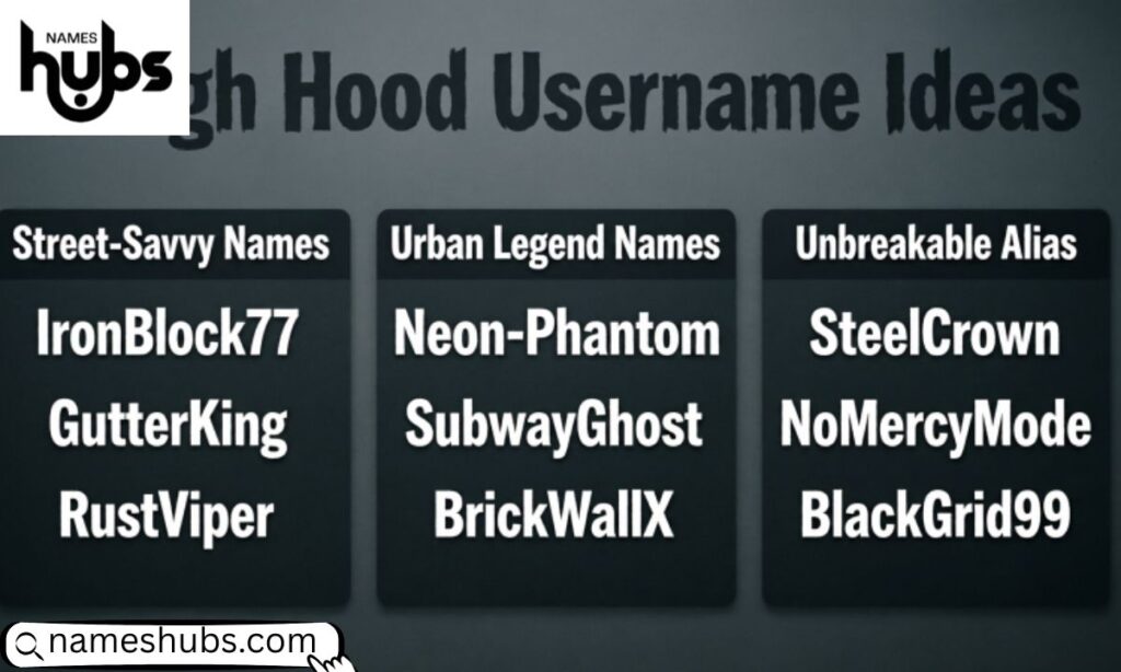 Tough Hood Username Ideas