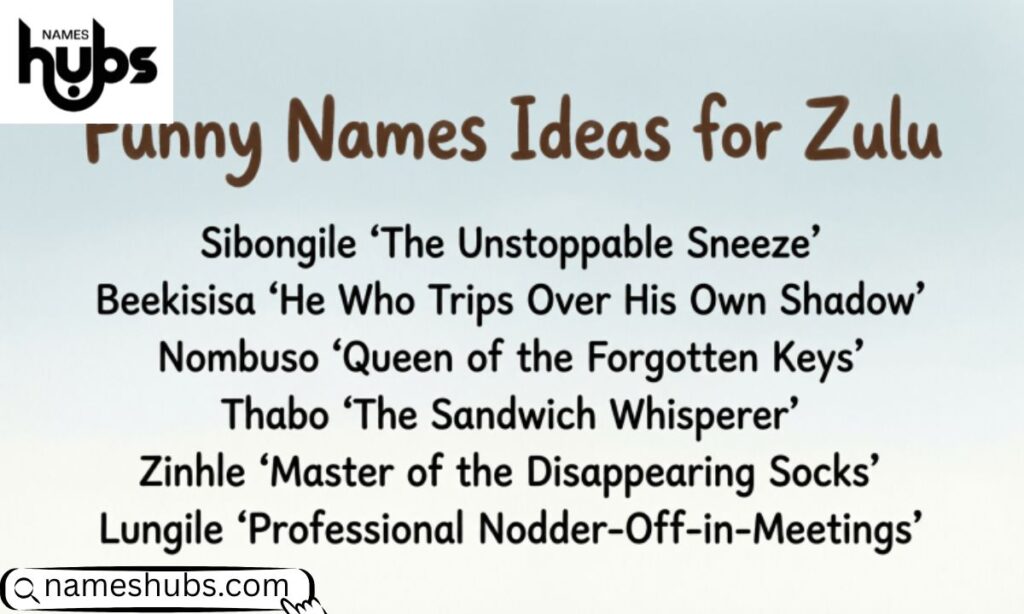 Funny Names Ideas for Zulu
