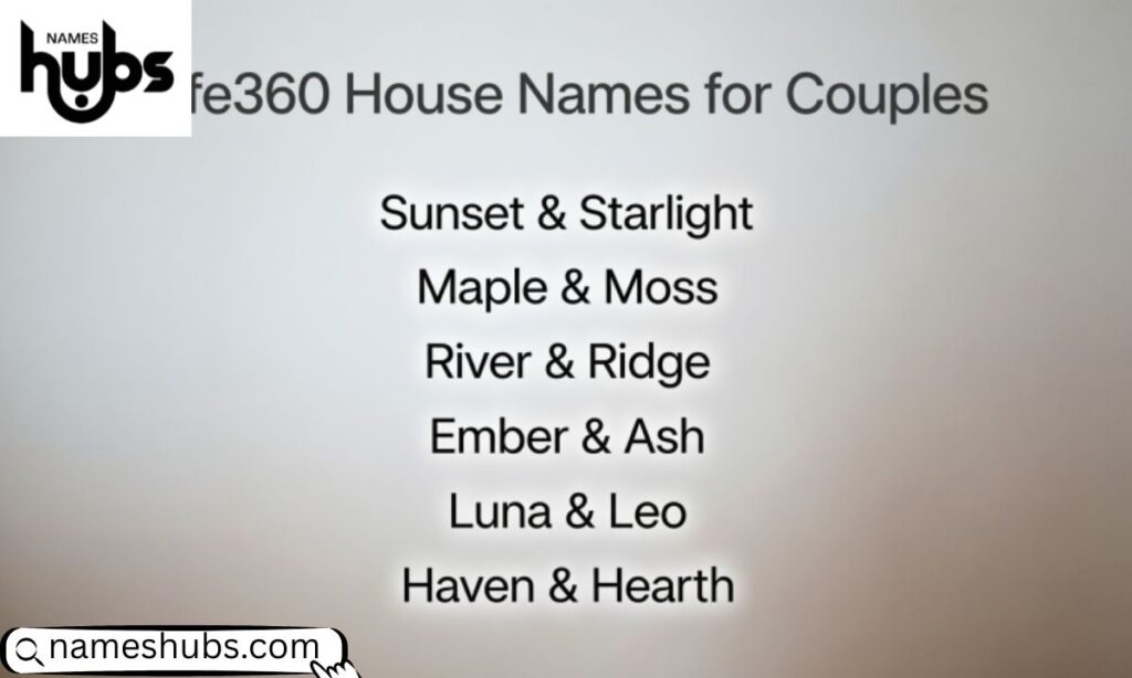 Life360 House Names for Couples