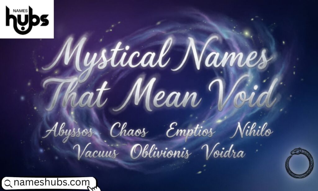 Mystical Names That Mean Void