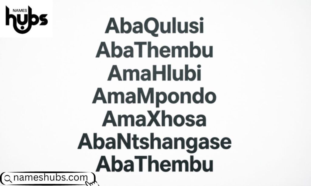 Zulu Clan Names