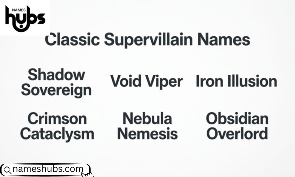 Classic Supervillain Names