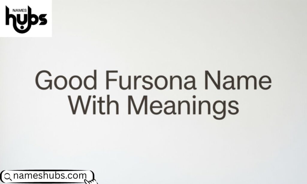 Good Fursona Name With Meanings