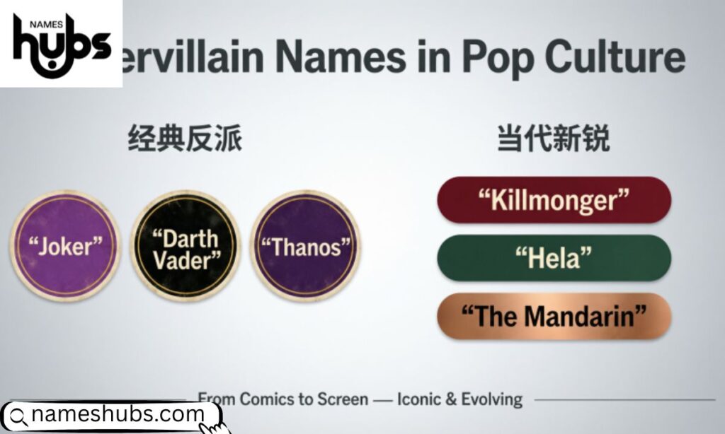 Supervillain Names in Pop Culture